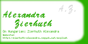 alexandra zierhuth business card